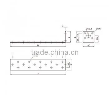 Perforated Angle Bracket With Zinc Plated for Wood Connection photo-2