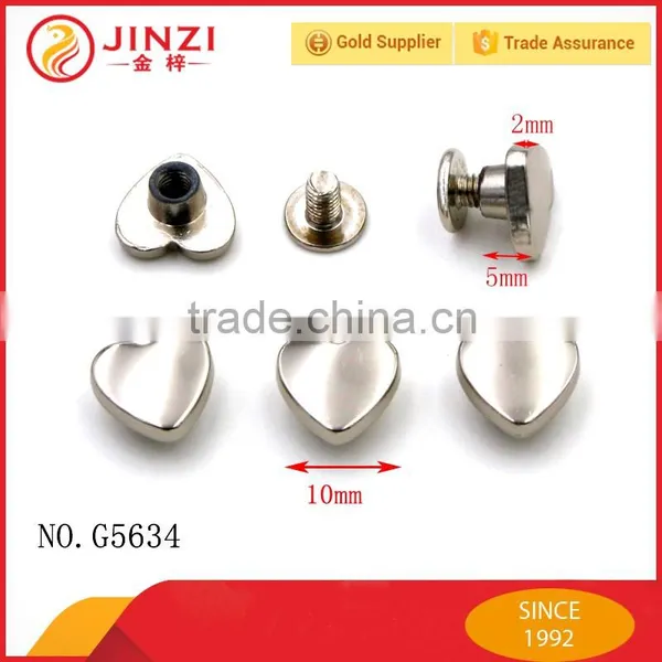 Heart Shaped Metal Rivet Button for Shoes/handbag/leather Bag photo-3