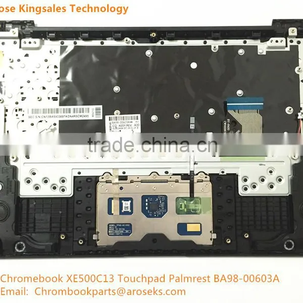 XE500C13 XE503C12 Touchpad Palmrest US Black Keyboard Assembly BA98-00603A photo-2