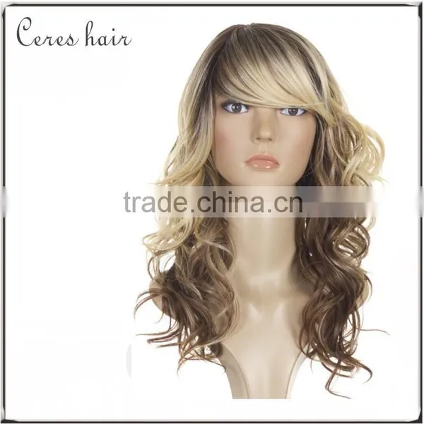 Blonde Long Curly Human Hair Wig 100% Remy Brazilian Virgin Hair Full Lace Wig Quality Choice photo-3