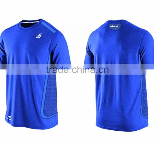 Mens Dryfit Panel Short Sleeve Running Tee Multiply Colors photo-4
