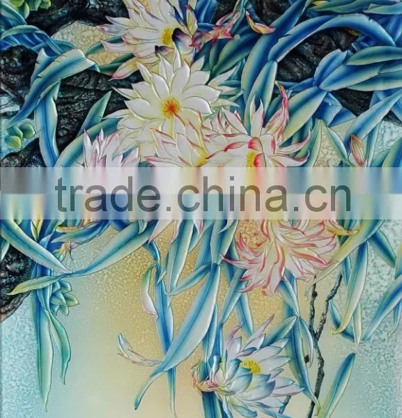 Custom Design Laminated Fusing Latest Glass Painting Designs photo-6