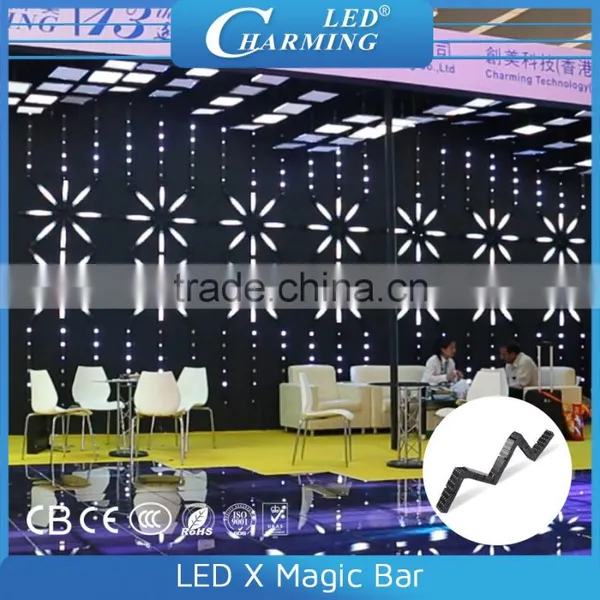 Meanwei Power Club Night Party Stage Flexible Curtain Display Screen Led Wall Decoration photo-4