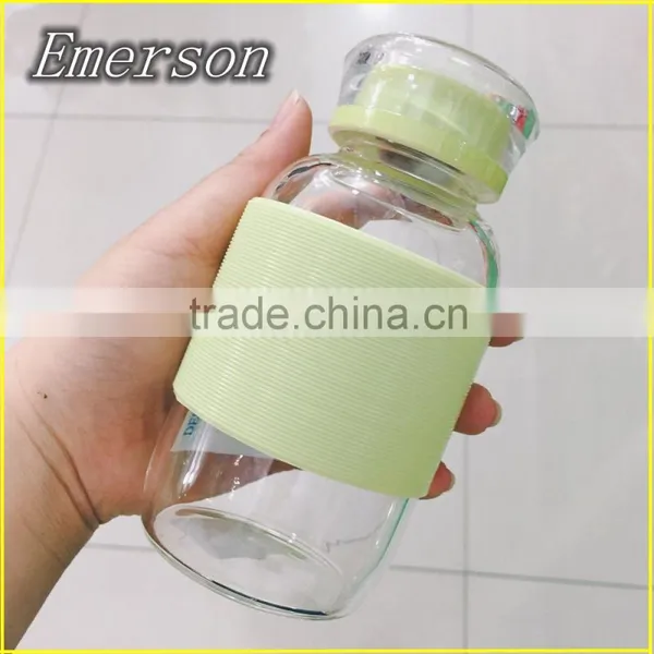 250ML Silicone Cover Sport Water Bottle Water Bottle Joyshaker Outside Seal Juice Bottle Infuser Water Bottle photo-4