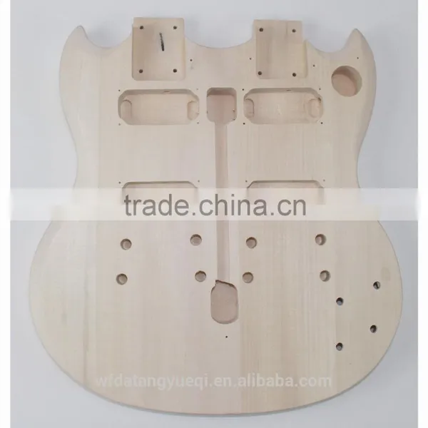 Double Neck Unfinished DIY Electric Guitar Kit photo-4