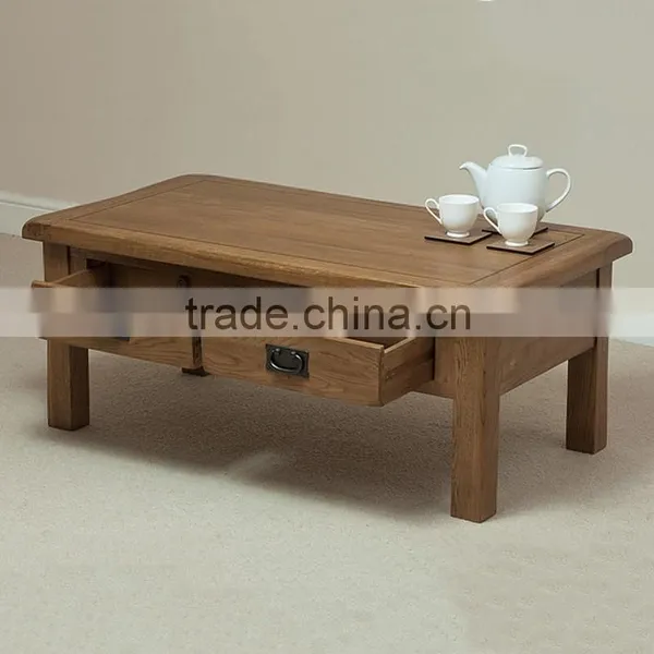 Yongyi Ranch Oak 4 Drawer Wooden Coffee Tables photo-4