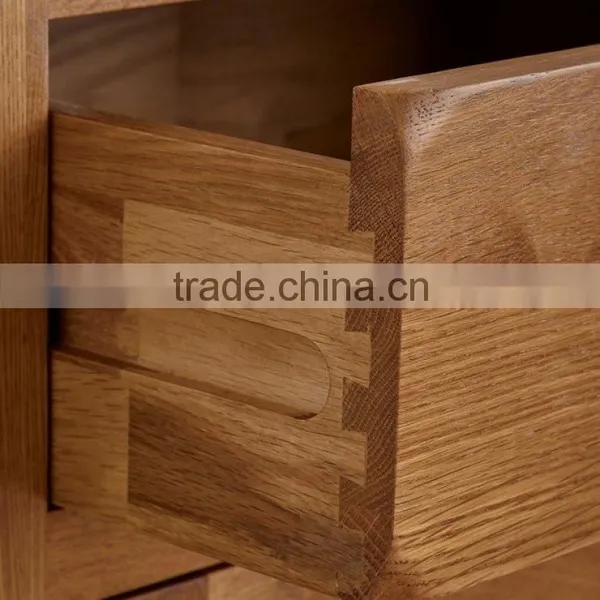 Solid Oak Wood Glass Display Cabinet photo-5