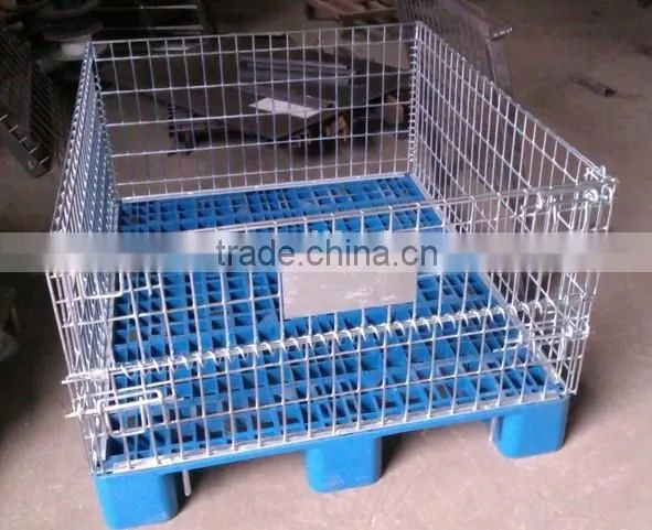 Wire Mesh Container With Pallet
