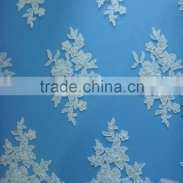 Lace Fabric With Beads For Shiny Evening Dresses SBY62265CB