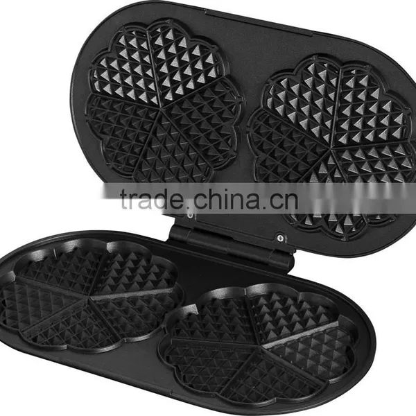 Double Waffle Maker for Heart Waffles Mix to Hong Kang Waffle Cup Maker