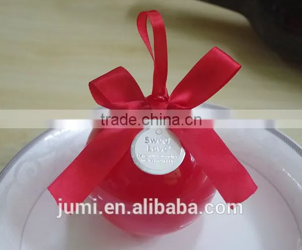 Plastic Round Ball Wedding Favors Candy Box Christmas Gift Box photo-6