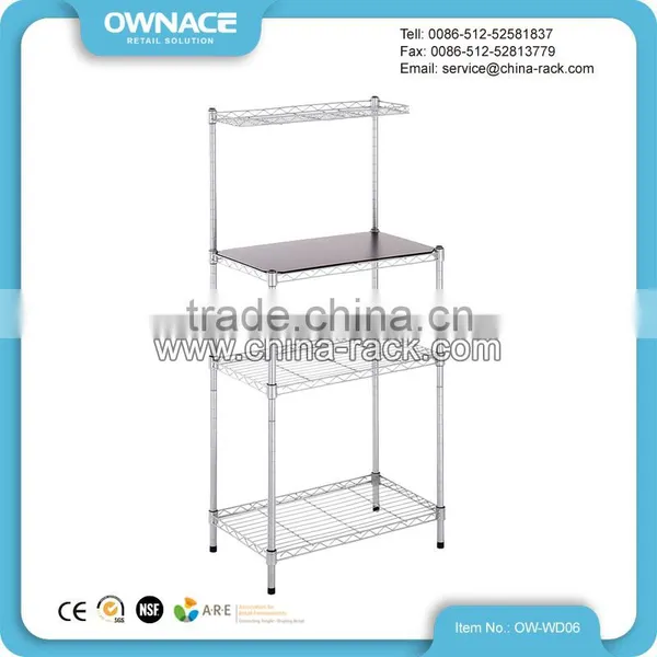 NSF Wire Chrome Stainless Steel Kitchen Storage Rack photo-4