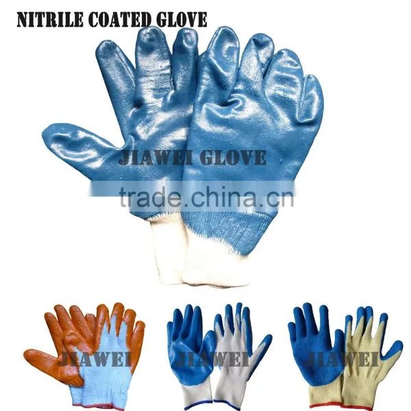 Industrial Work Blue Nitrile Coated Glove/Guantes De Latex 0234
