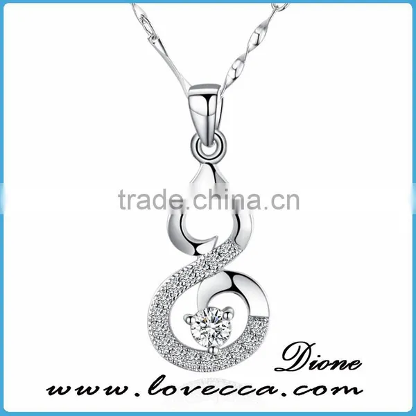 New Wholesale Best Price Bat Silver Crystal Sterling Silver Pendant Necklace photo-4