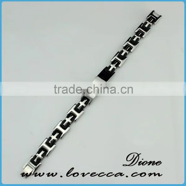 Black Stainless Steel Wire Bracelet Jewelry Factory photo-2