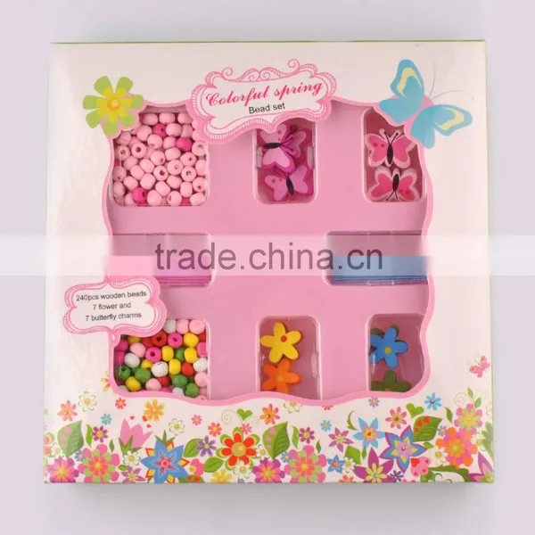 Promotional DIY Wood and Colorful Candy Color Beads photo-2