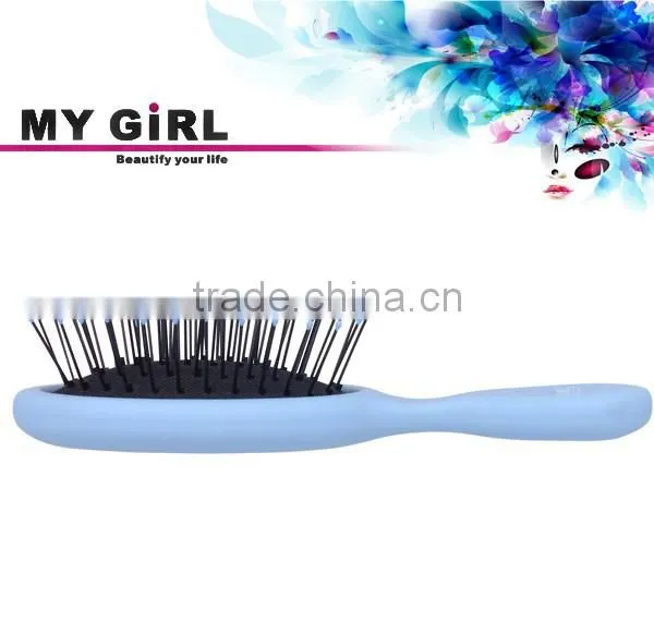 MY GIRL Handle Rubber Material Ceramic Hair Brush Detangling Wetting Shower Brush photo-3