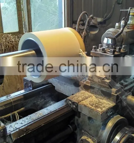 White Soft Rubber Roller for Rice Mill on Aluminium Drum photo-4