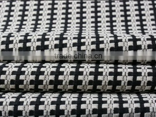 New Products 2016 High Quality Polyester Spandex Yarn Dyed Knit Jacquard Fabric photo-3