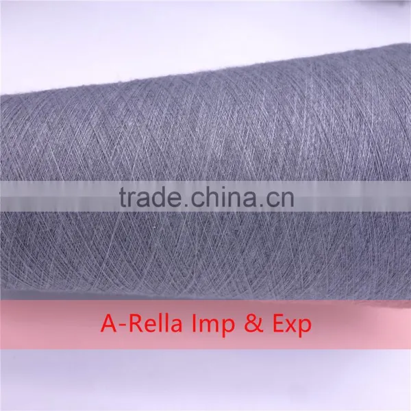 Nep Yarn Gray Yarn 5# 32S/1 in Cone Knitting Yarn 100% Polyester photo-5