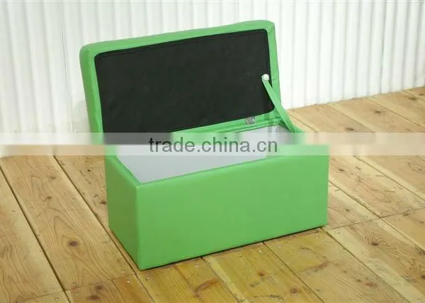 Multifunctional Modern Two Seat Square Stool With Storage photo-2