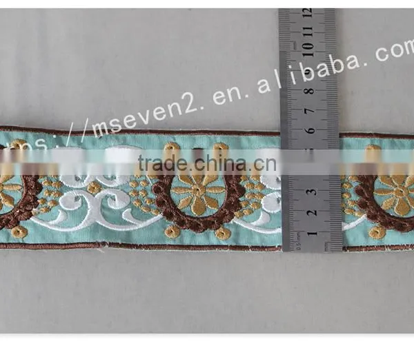 New Arrival 6cm Width Gorgeous Ethnic Lace Trim Embroidery for Garment photo-6