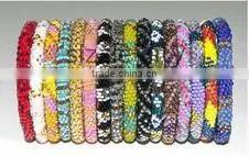 Rollover Glass Bead Bracelets