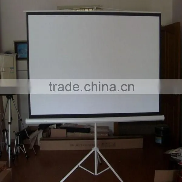 60-120 Inches Protable Matte White Movie Theater Tripod Projection Screen, Foldable Projector Screen photo-2
