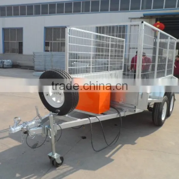 Heavy Duty Galvanized Tandem Hydraulic Tipper Box Trailers photo-3