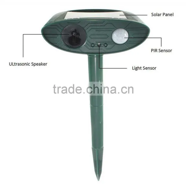 Visson X-pest VS-3194 Vole Poison Animal Repellent Solar Animal Repeller photo-6