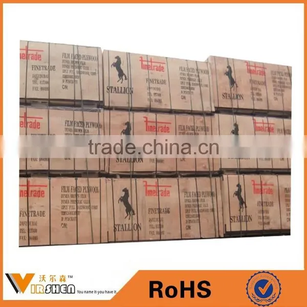 China Manufacturer Wholesale High Quality 6-27mm Film Faced Plywood / Brown Film , Black Film photo-2