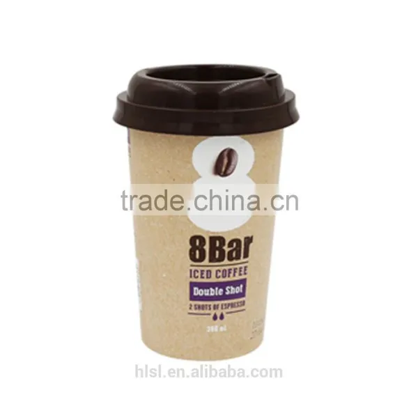 IML Plastic Coffee Cup With Lid and Straw,PP Coffee Cup Disposable,Food Grade Anti-Counterfeiting Coffe Cups. photo-4