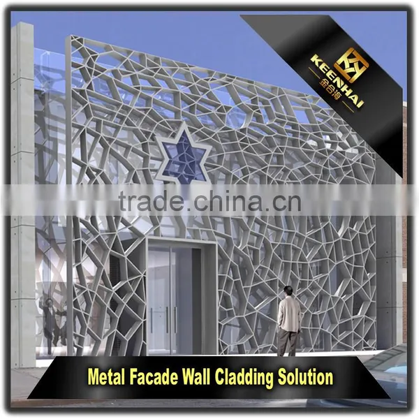 Decorative Aluminum Laser Cut Outdoor Metal Screen for Wall Cladding photo-2