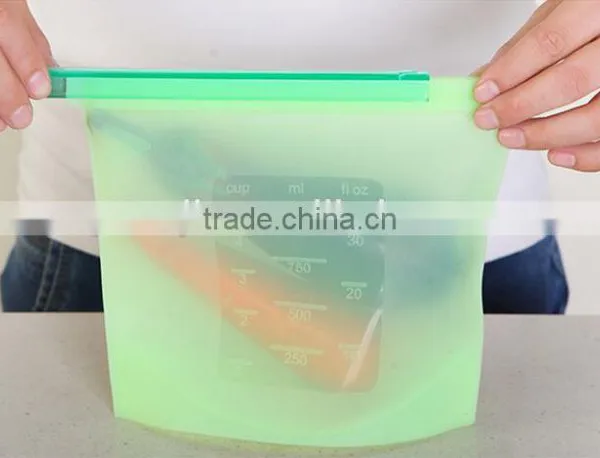Wholesale Stock Portable Silicone Food Seal Freshness Protection Bag photo-5