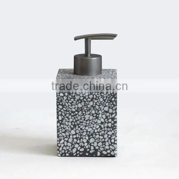 Hot Sale Concrete Grey Terrazzo Bathroom Accessory Sets photo-2