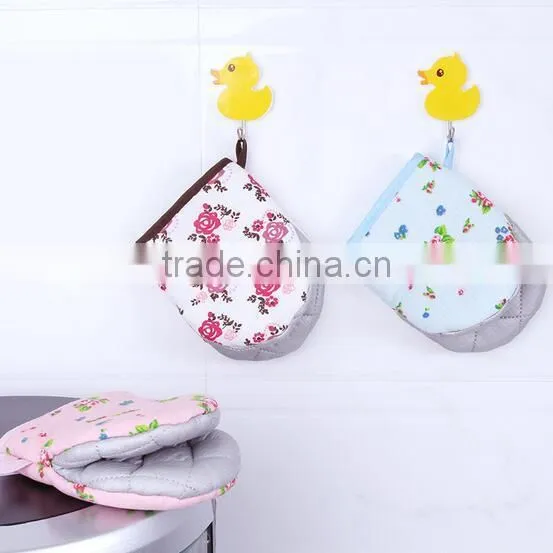 Short Style Heat Resistant Microwave Oven Gloves Cotton Oven Mitt Wholesale photo-3