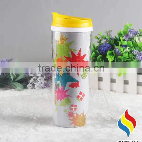 16oz PP Plastic Inner and PS Outside Insulated Coffee Travel Mug photo-4