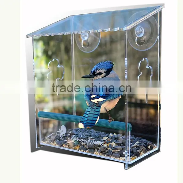 Crystal Acrylic Plastic Bird Automatic Feeders photo-6