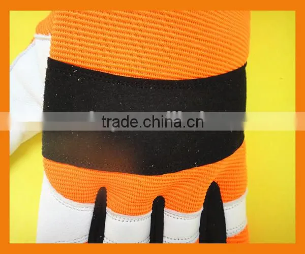 Cheap Custom Fashion Neoprene Spandex Garden Safety Work Mechanical Palm Grip Leather Women Garden Gloves photo-4