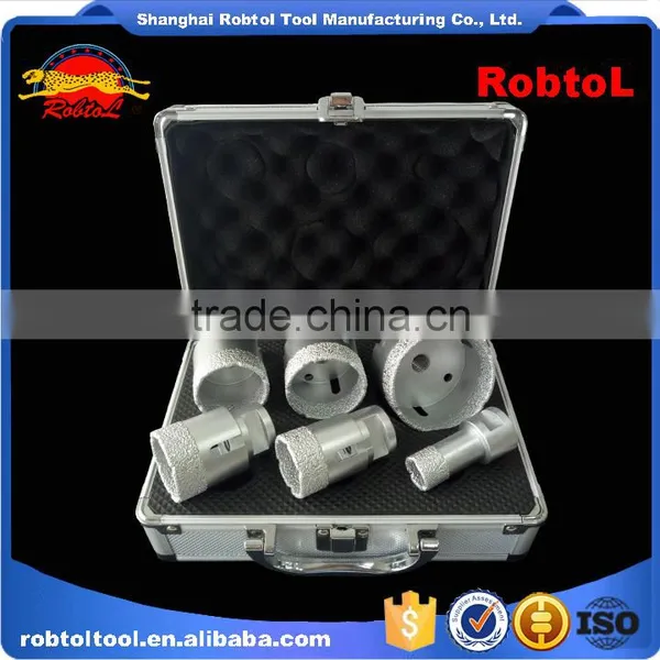 M14 Vacuum Brazed Diamond Core Drill Bits Set Kit Dry Wet Grinder Hole Saw Boring Granite Marble Ceramic Tile Porcelain Stone photo-3