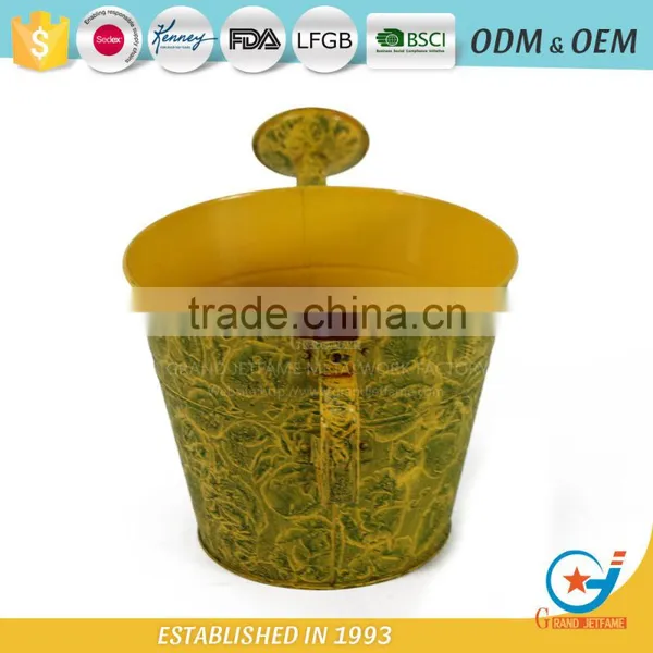 10 Inch Outdoor Plants for Pots Metal Flower Planters photo-2