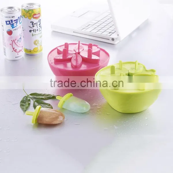 Cheap Wholesale Homemade Apple Shaped Plastic Ice Lolly Cream Mould photo-4
