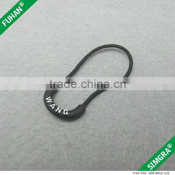 Popular Shape Brand Logo Durable PVC Zipper Sliders for Apparel photo-6