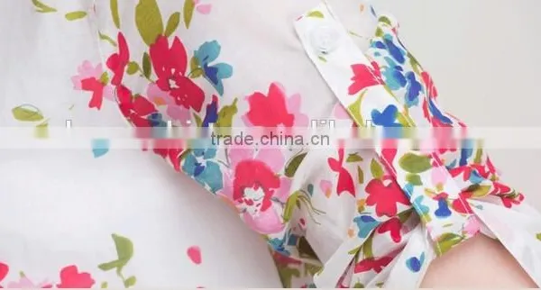 Vintage Floral Printed Chiffon Lady Shirts Woman Casual Shirts photo-4