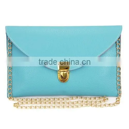 Hot Sale Monogrammed Envelope Chain Clutch Bag photo-2