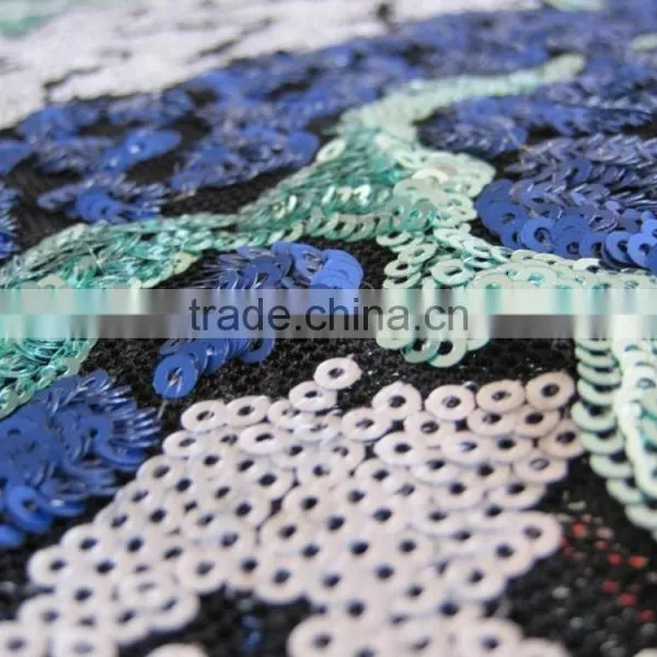 Sequins Fabric 3mm Sequins Fabric Lace Fabric photo-3