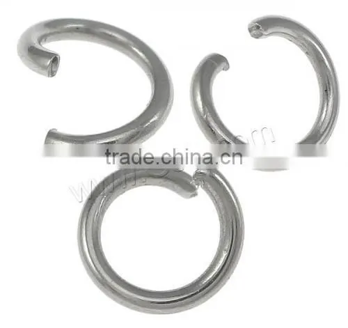 New 6mm Jewelry Findings Stainless Steel Open Jump Rings for Jewerly