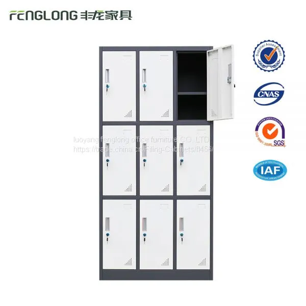 Hot Selling Professional Office Furniture Importer 9 Door Steel Wardrobe Locker photo-2
