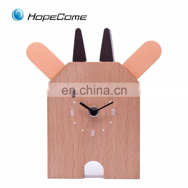 Different Types Of Table Wooden Clocks Animals photo-5
