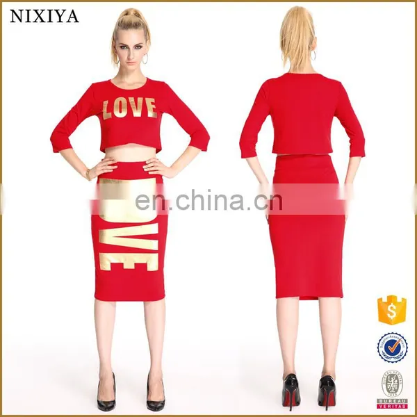 Autumn Style Long Length Cool Hot Two Pieces Woman Set Clothes photo-3